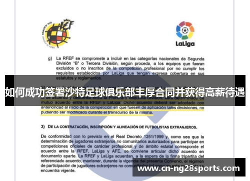 如何成功签署沙特足球俱乐部丰厚合同并获得高薪待遇