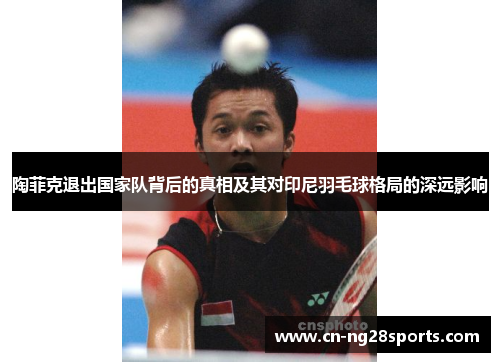 陶菲克退出国家队背后的真相及其对印尼羽毛球格局的深远影响
